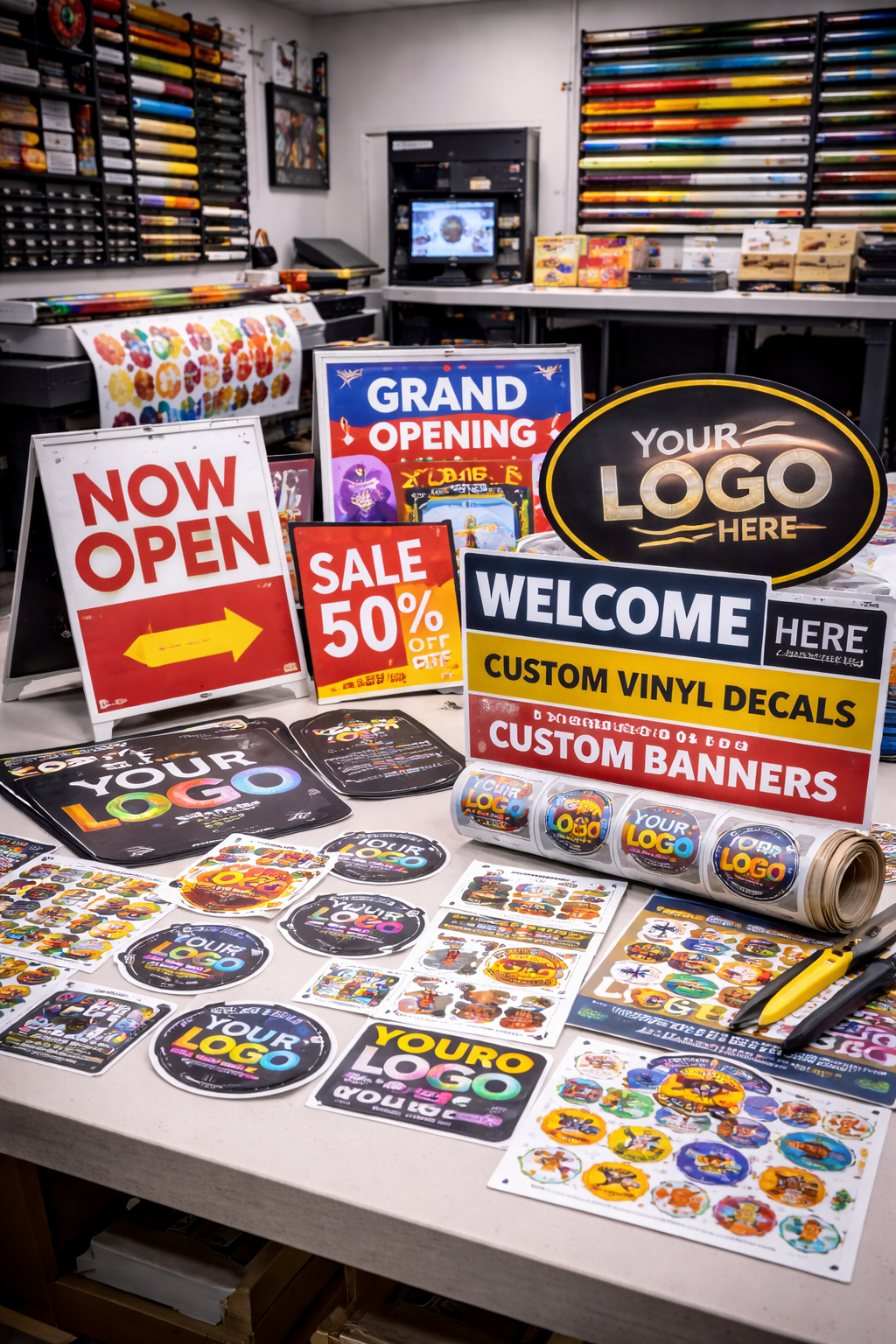 Custom Sticker Printing Winnipeg | Vinyl Decals & Signage