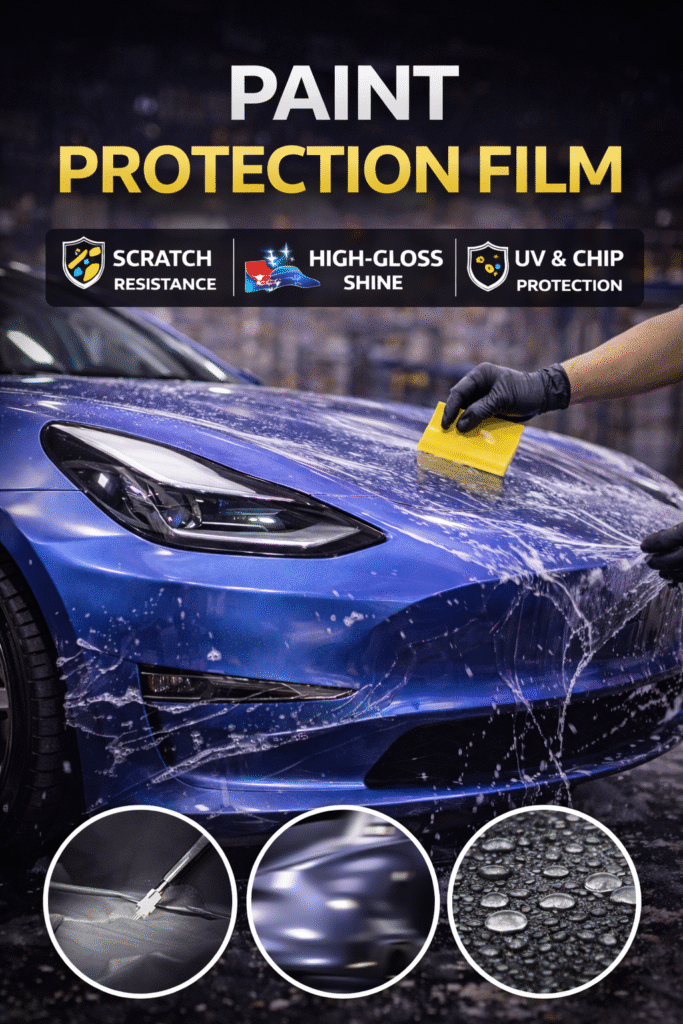 Paint Protection Film PPF vertical