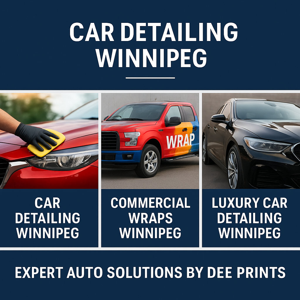 Car Detailing Winnipeg | Commercial Wraps Winnipeg | Luxury Car Detailing Winnipeg – Expert Auto Solutions by Dee Prints